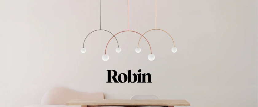 ROBIN LAMPS decolight jaunumi. Attēlā redzamas RIGA iekarināmās lampas