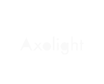 AXOlight logo baltā krāsā